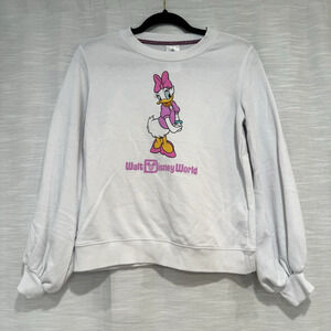 Daisy Duck Shirt Disneyland/Disney Character Sweatshirt Pullover Women Size XS